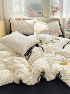 Mini Dot Contrast Edge Bedding Set