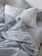 Mini Blue Gingham Bedding Set