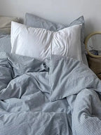 Mini Blue Gingham Bedding Set