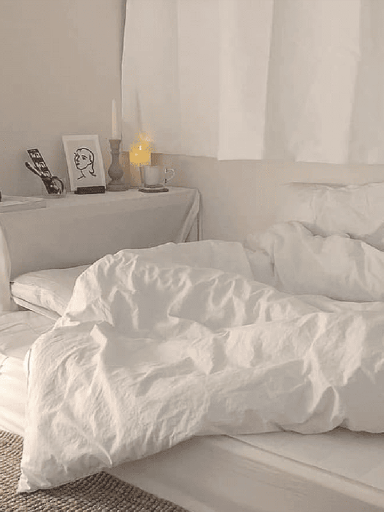 Fresh White Cotton Duvet Cover Set