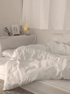 Fresh White Cotton Duvet Cover Set