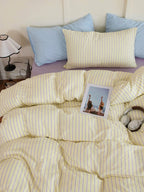 Minimalist Striped Bedding Set