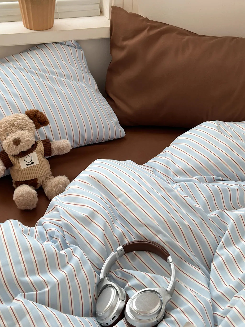 Modern Pinstripe Bedding Set