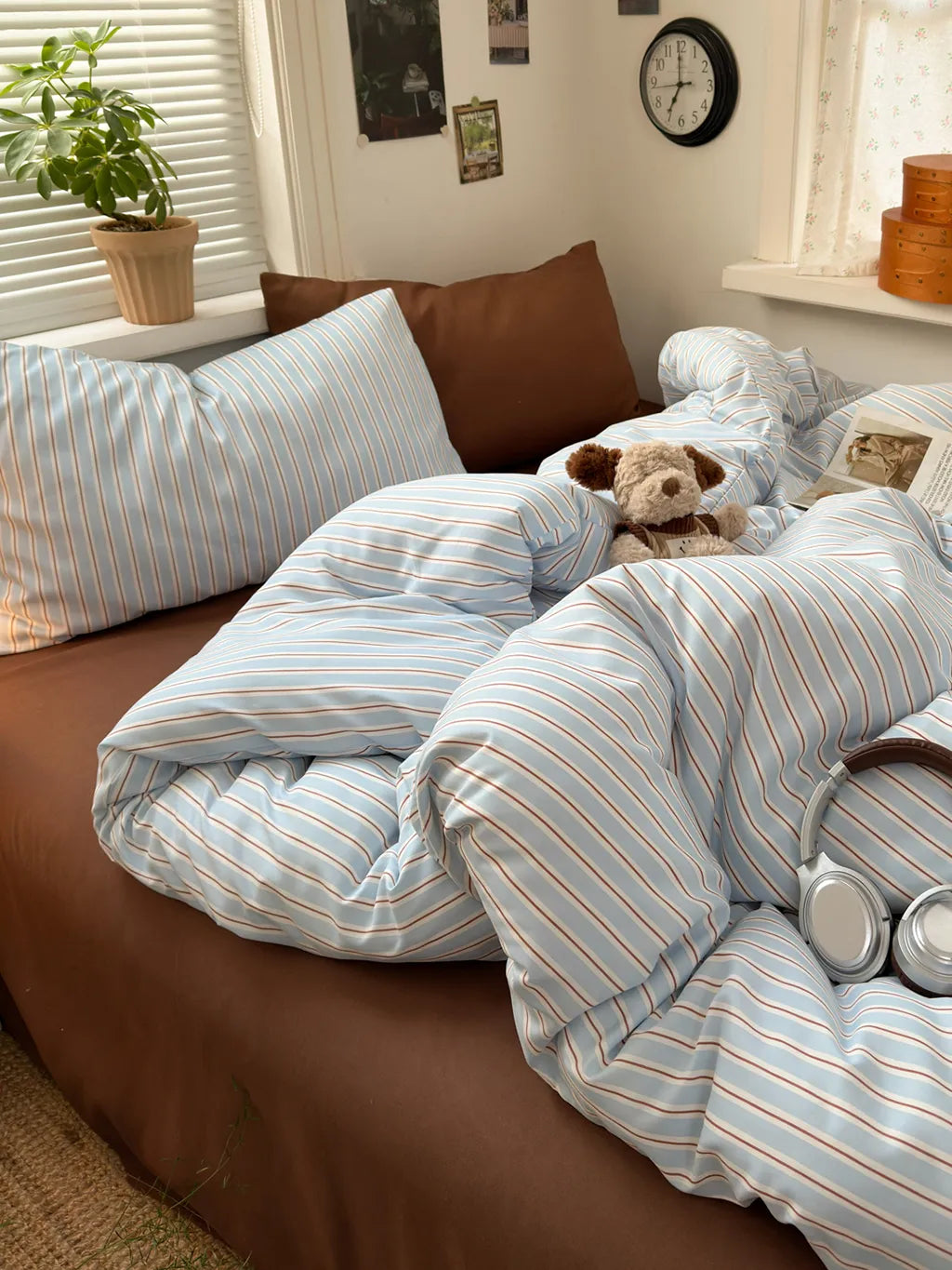 Modern Pinstripe Bedding Set