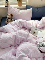 Modern Pinstripe Bedding Set
