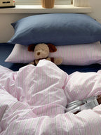 Modern Pinstripe Bedding Set