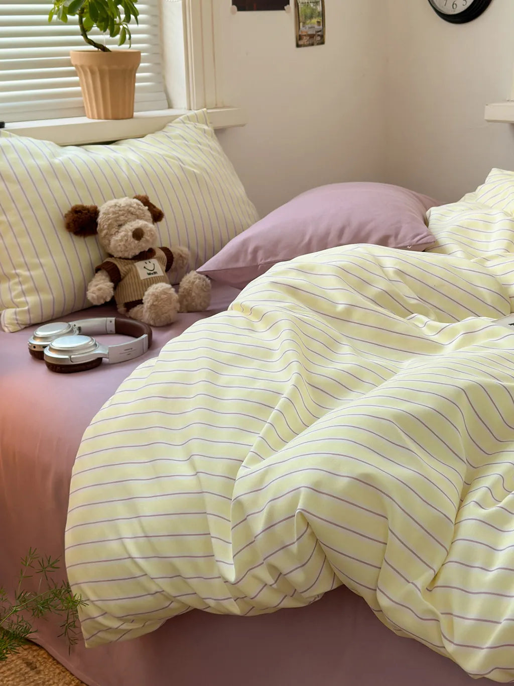 Modern Pinstripe Bedding Set