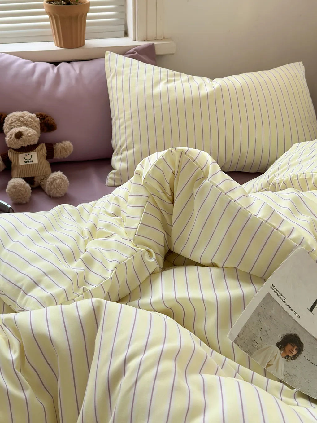 Modern Pinstripe Bedding Set
