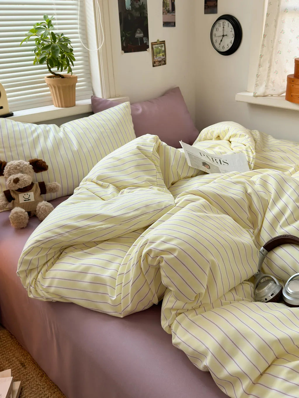 Modern Pinstripe Bedding Set