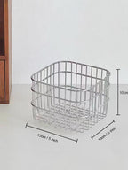 Modern Sliver Desk Storage Basket