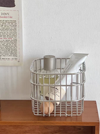 Modern Sliver Desk Storage Basket