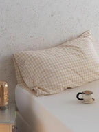 Multicolor Cotton Gingham Pillowcase