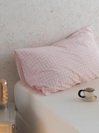 Multicolor Cotton Gingham Pillowcase