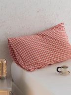 Multicolor Cotton Gingham Pillowcase
