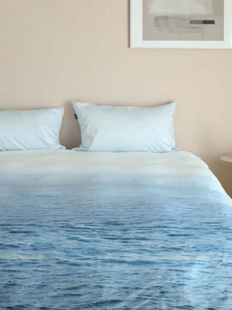 Natural Ombre Blue Coastal Duvet Cover
