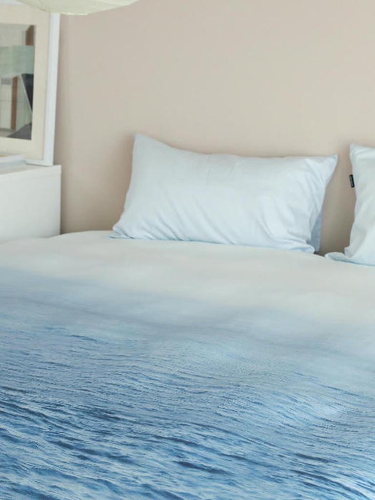 Natural Ombre Blue Coastal Duvet Cover
