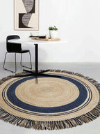 Nautical Fringe Jute Round Rug