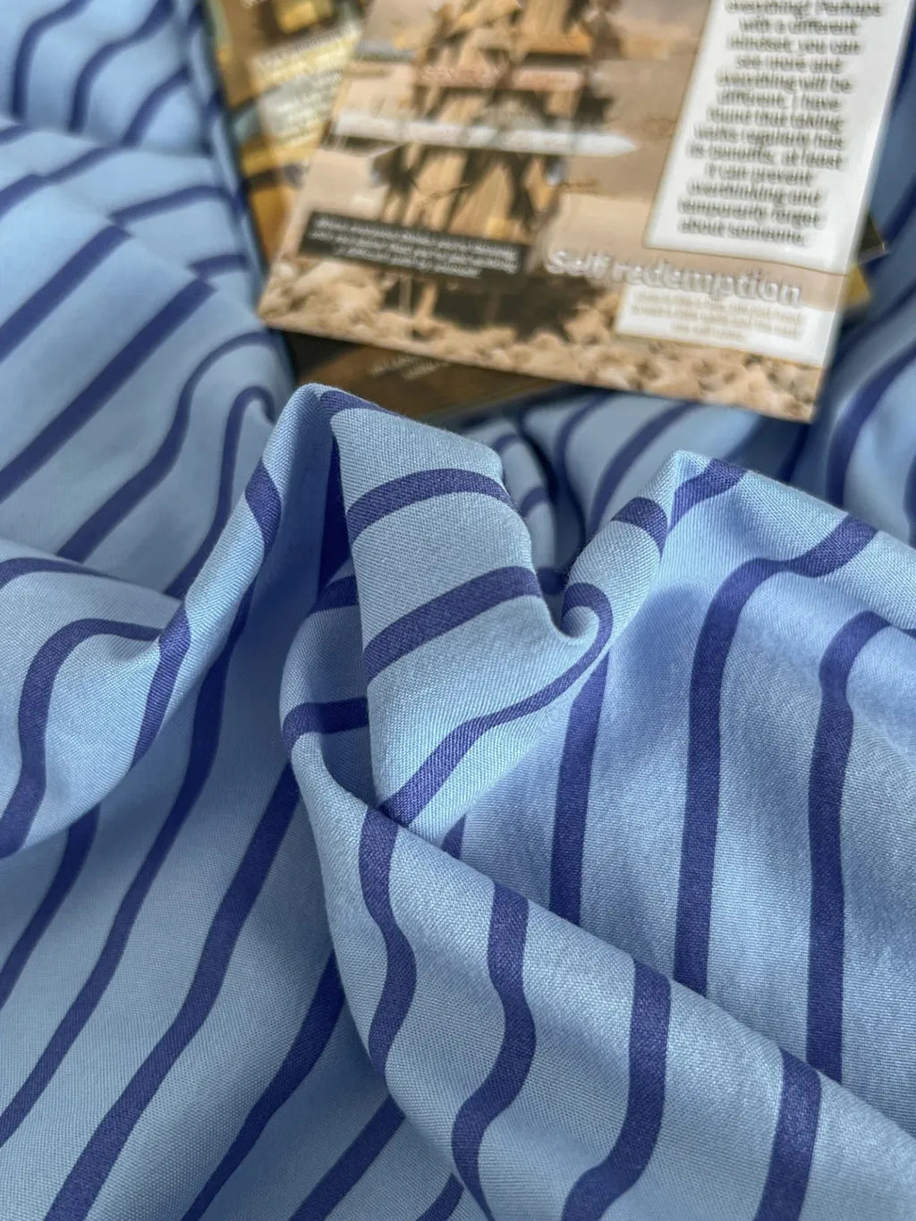 Neutral Striped Bedding Set