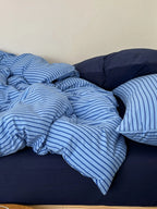Neutral Striped Bedding Set