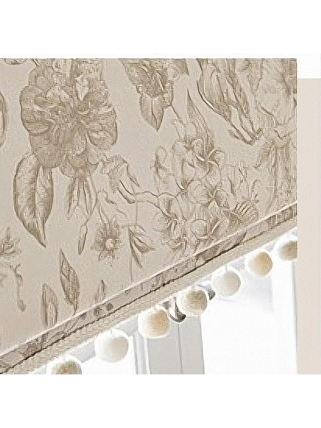 Vintage Toile Linen Blackout Roman Shade