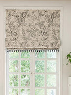 Vintage Toile Linen Blackout Roman Shade