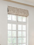 Vintage Toile Linen Blackout Roman Shade