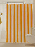 Artisan Brushstroke Watercolor Striped Shower Curtain