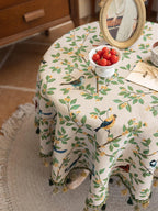 Morning Songbird Tapestry Tablecloth