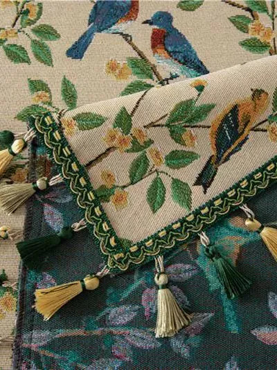 Morning Songbird Tapestry Tablecloth