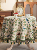 Morning Songbird Tapestry Tablecloth