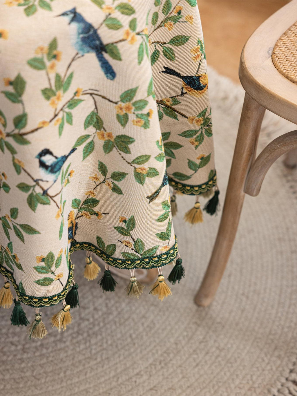 Morning Songbird Tapestry Tablecloth