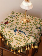 Morning Songbird Tapestry Tablecloth