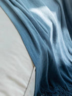 Ocean Ombre Blanket with Tassel