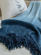 Ocean Ombre Blanket with Tassel