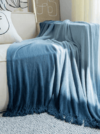 Ocean Ombre Blanket with Tassel