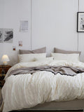 Organic Cream Seersucker Duvet Cover