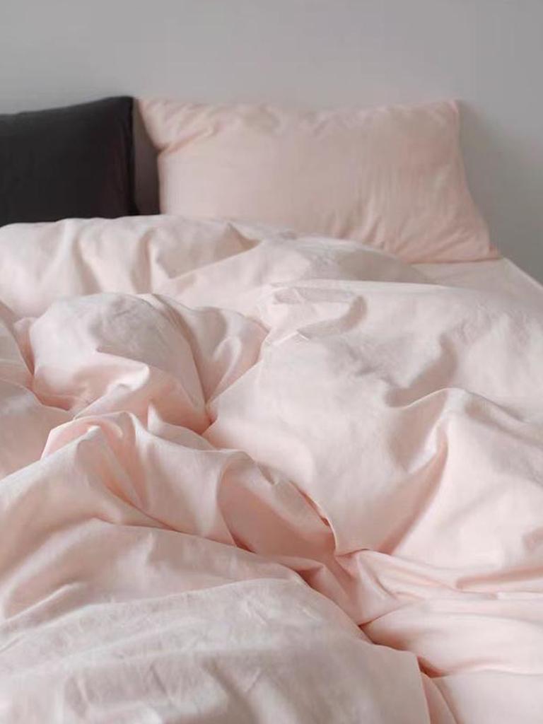 Pastel Color Duvet Cover - White