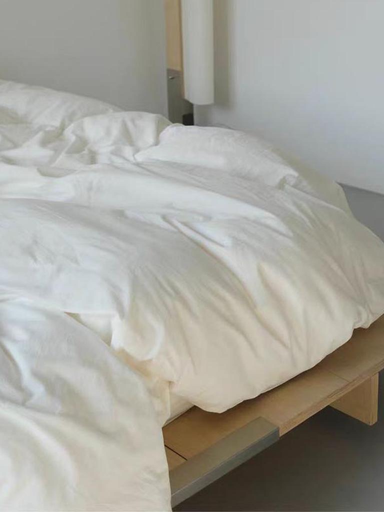 Pastel Color Duvet Cover - White