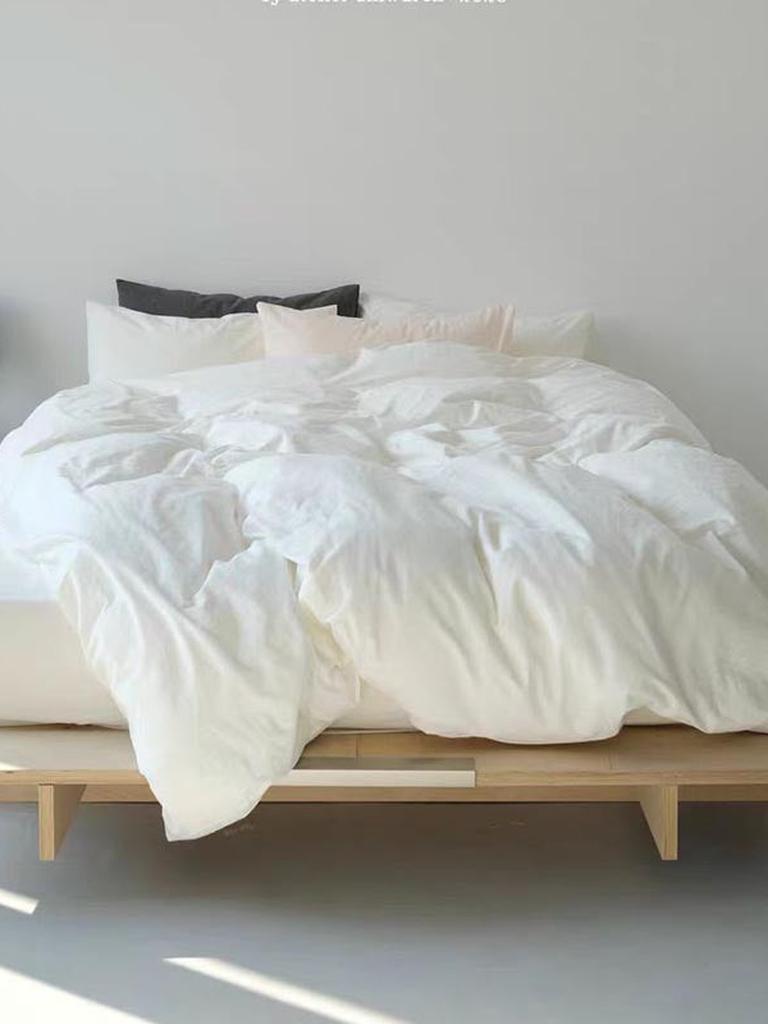Pastel Color Duvet Cover - White