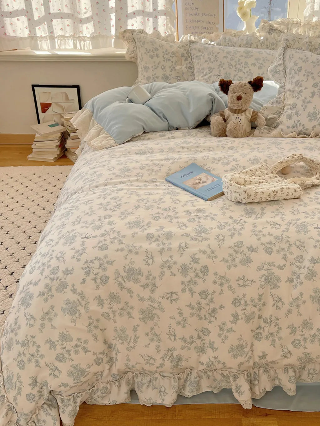 Pastoral Botanical Printed Bedding Set