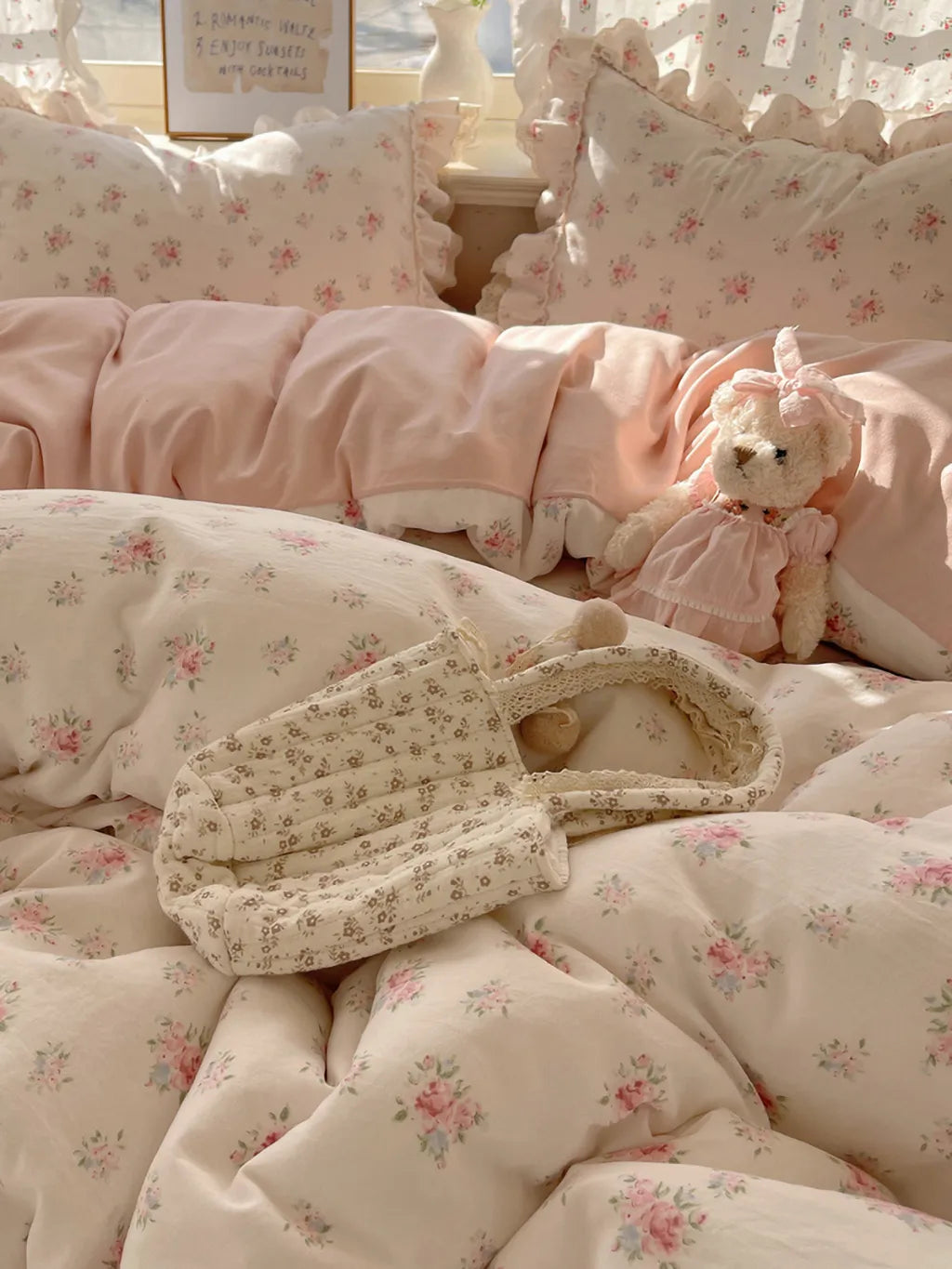 Pastoral Botanical Printed Bedding Set