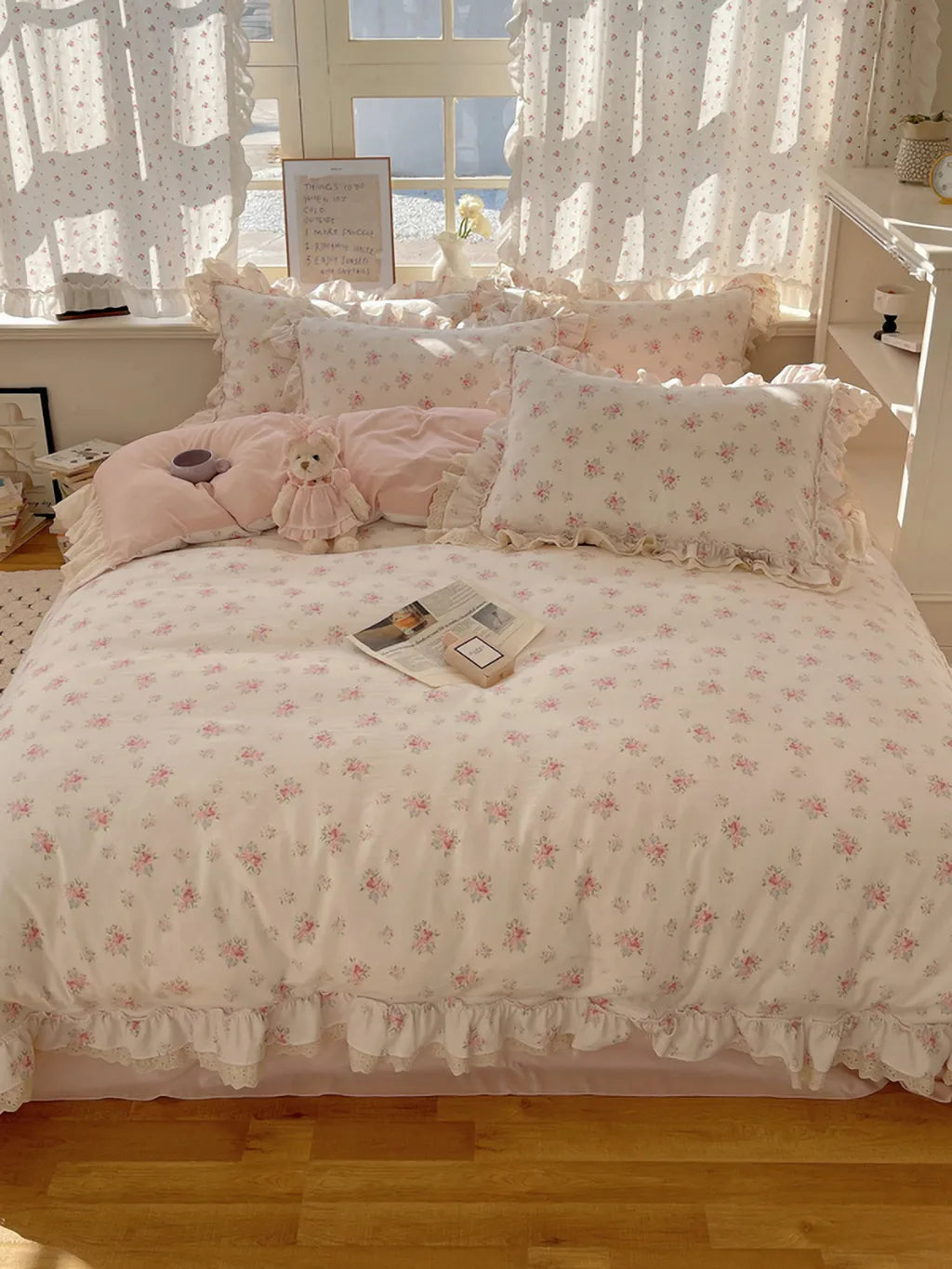 Pastoral Botanical Printed Bedding Set