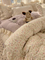 Pastoral Botanical Printed Bedding Set