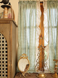 Pastoral Green Gingham Curtain