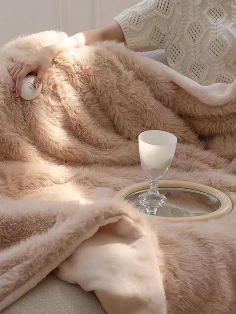 Plush Mink Faux Fur Blanket