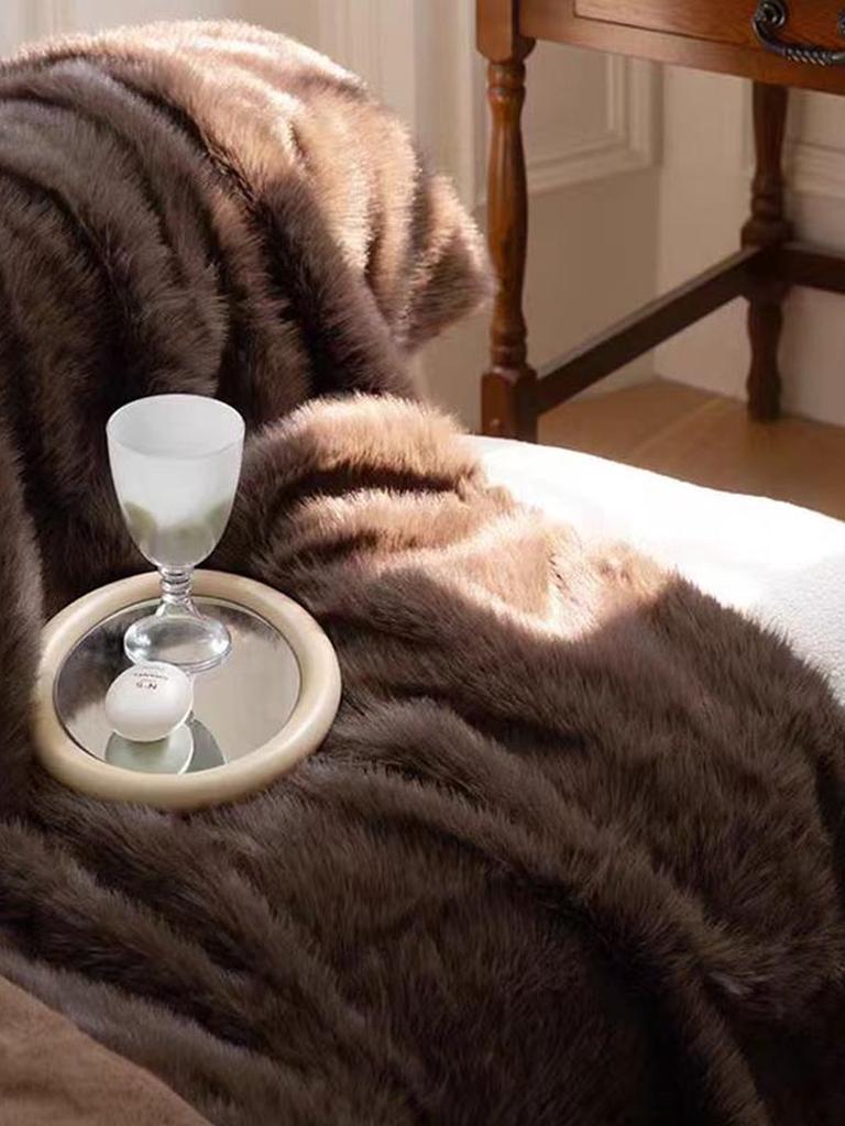 Plush Mink Faux Fur Blanket