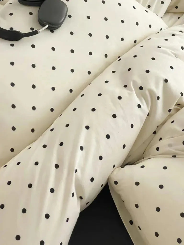 Polka Dot Jersey Bedding Set