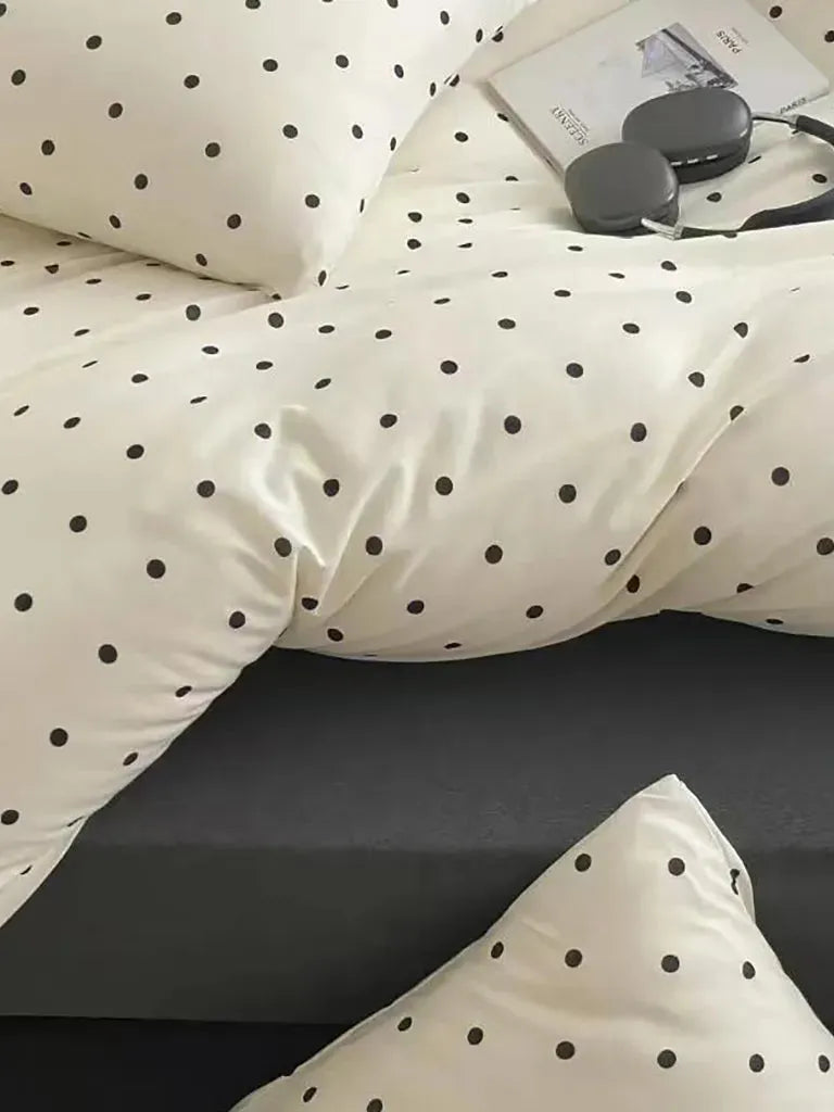 Polka Dot Jersey Bedding Set