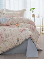 Poppy Patchwork Style Bedding Set