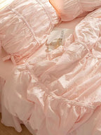 Princess Ruched Duvet Cover - White